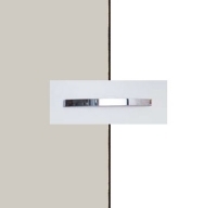 Rauch Aditio Silk Grey Carcase with Alpine White Front and Chrome Color Handle No1 AA27D