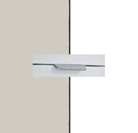 Rauch Aditio Silk Grey Carcase with Alpine White Front and Chrome Color Handle No2 AA27R