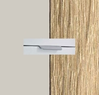 Rauch Aditio Silk Grey Carcase with Sonoma Oak Front and Aluminium Color Handle No2 AA23L