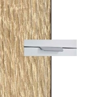 Rauch Aditio Sonoma Oak Carcase with Alpine White Front and Chrome Color Handle No2 A574R