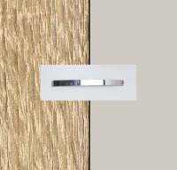Rauch Aditio Sonoma Oak Carcase with Silk Grey Front and Chrome Color Handle No1 AA01D