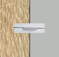 Rauch Aditio Sonoma Oak Carcase with Silk Grey Glass Front and Chrome Color Handle No2 AA53R