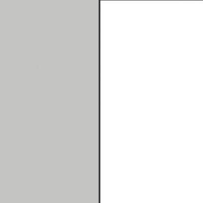 Silk Grey Carcase with Alpine White Front AD525