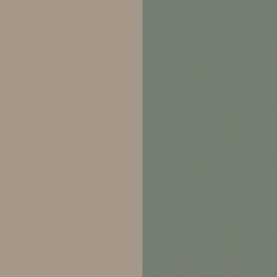 Mushroom Front with Reed Green Base