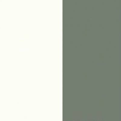 Matt White Front with Reed Green Base