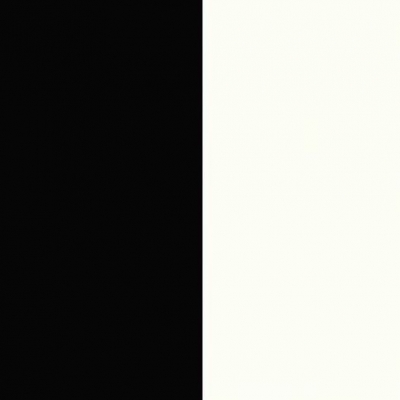 Deep Black Front with Matt White Base