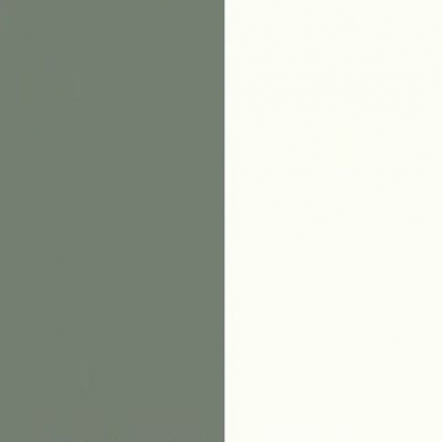 Reed Green Front with Matt White Base