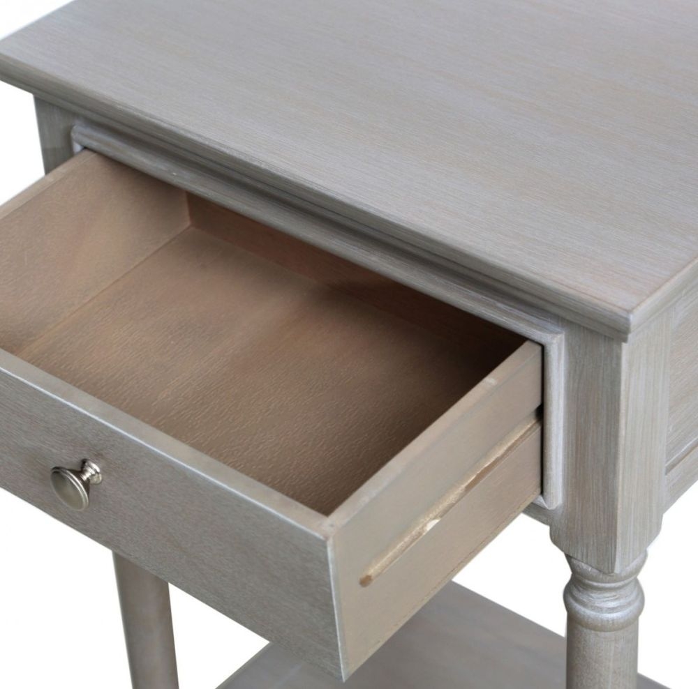 Product photograph of Delta Taupe Large Telephone Table from Choice Furniture Superstore.