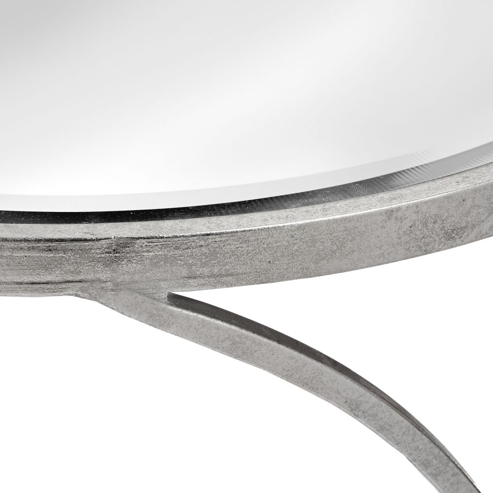 Product photograph of Silver Curved Design Side Table Set Of 2 from Choice Furniture Superstore.