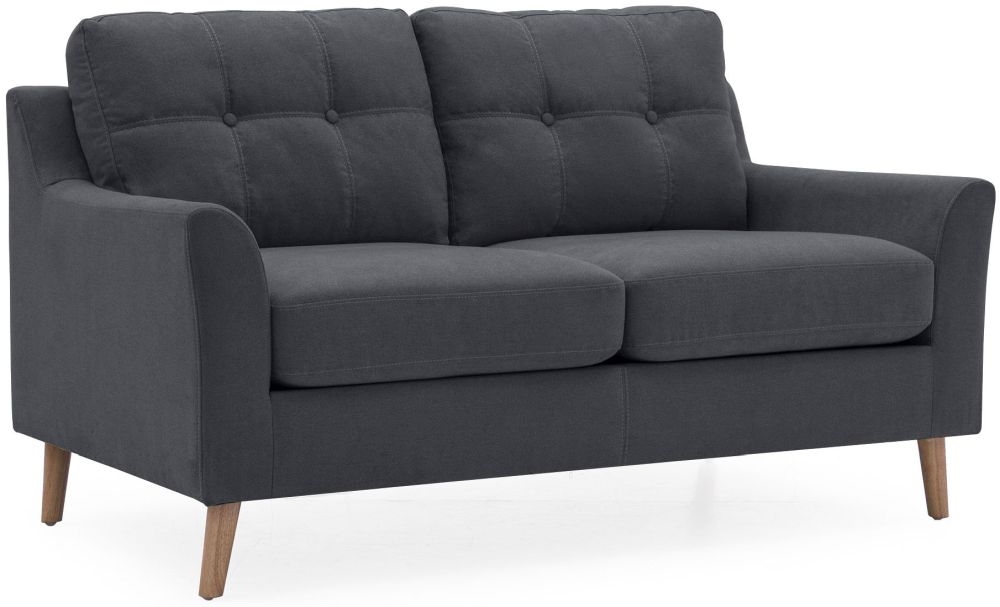 Product photograph of Vida Living Olten Charcoal Fabric 2 Seater Sofa from Choice Furniture Superstore.