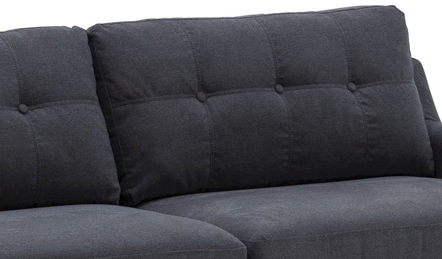Product photograph of Vida Living Olten Charcoal Fabric 3 Seater Sofa from Choice Furniture Superstore.
