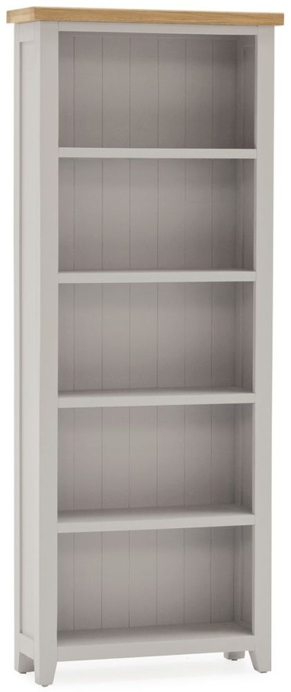 Product photograph of Vida Living Ferndale Grey Painted Large Bookcase from Choice Furniture Superstore.