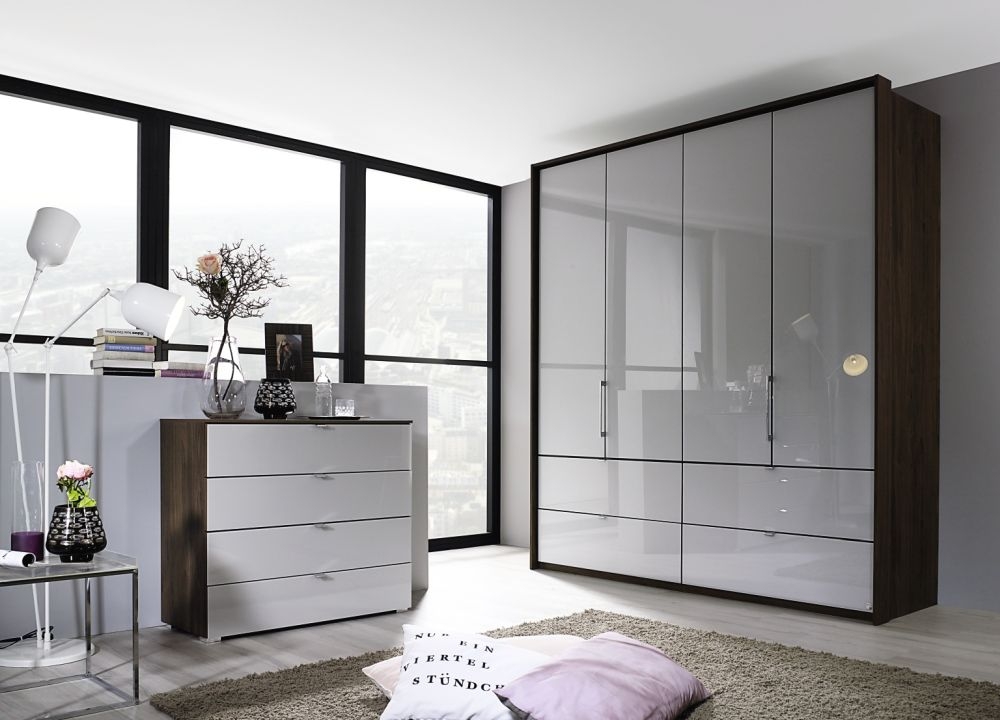 Product photograph of Rauch Erimo Glass Folding Wardrobe - Variation Available from Choice Furniture Superstore.