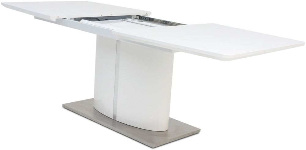 Product photograph of Ericson High Gloss 6 Seater Butterfly Extending Dining Table from Choice Furniture Superstore.
