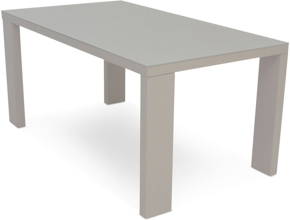 Product photograph of Snyder Grey High Gloss Dining Table from Choice Furniture Superstore.