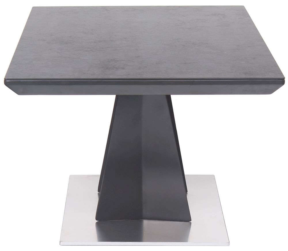 Product photograph of Joyce Grey Ceramic Side Table from Choice Furniture Superstore.