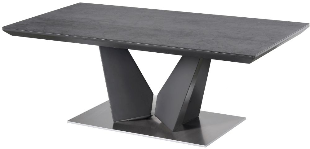 Product photograph of Joyce Grey Ceramic Coffee Table from Choice Furniture Superstore.