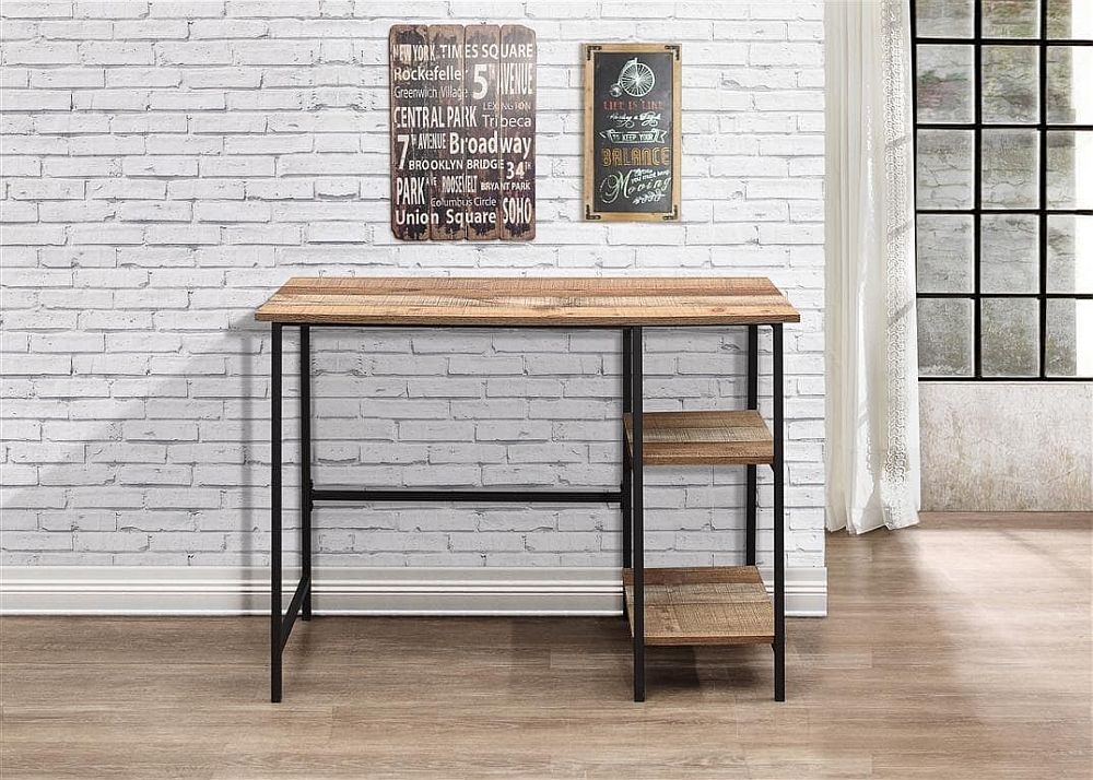 Product photograph of Urban Rustic Study Desk from Choice Furniture Superstore.