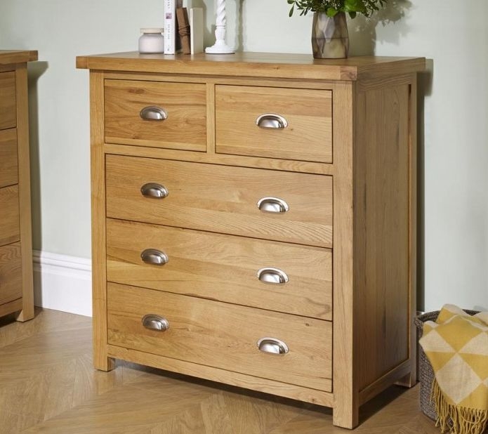 Product photograph of Birlea Woburn Oak 3 2 Drawer Chest from Choice Furniture Superstore.