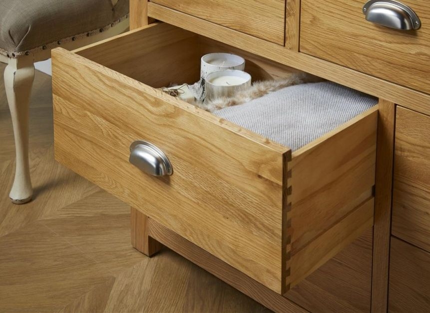 Product photograph of Woburn Rustic Oak 4 3 Drawer Chest from Choice Furniture Superstore.