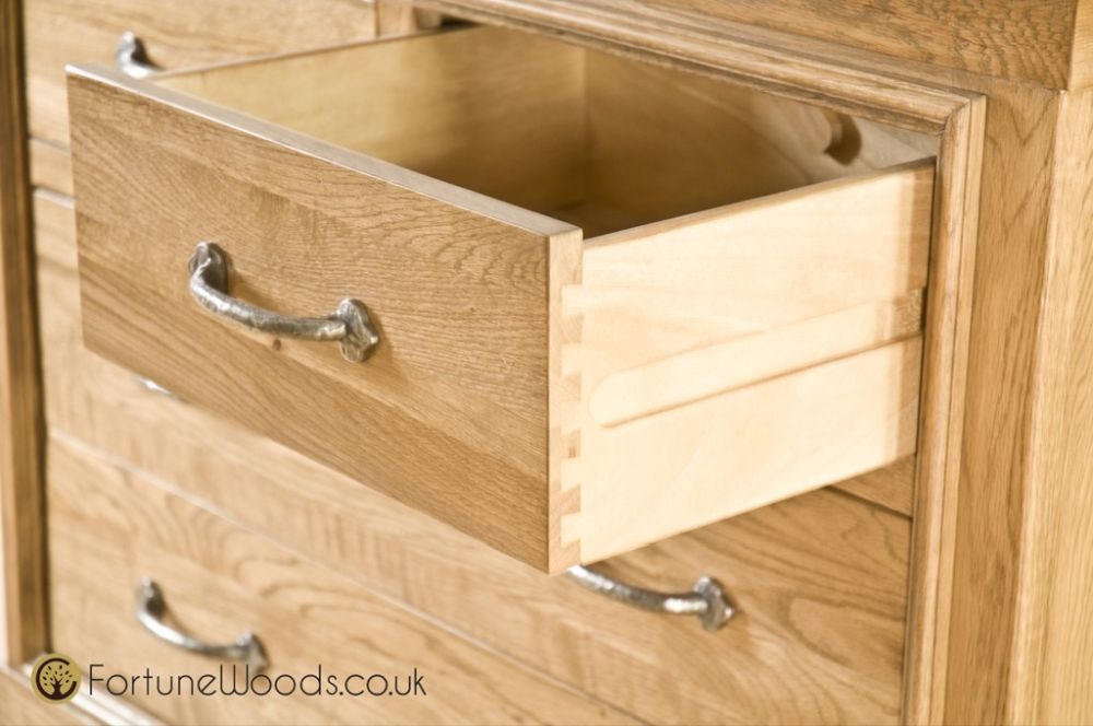Product photograph of Lyon Oak 2 2 Drawer Chest from Choice Furniture Superstore.