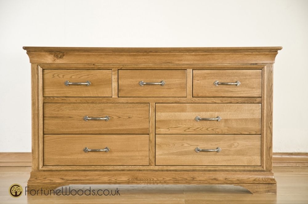 Product photograph of Lyon Oak 3 4 Drawer Chest from Choice Furniture Superstore.
