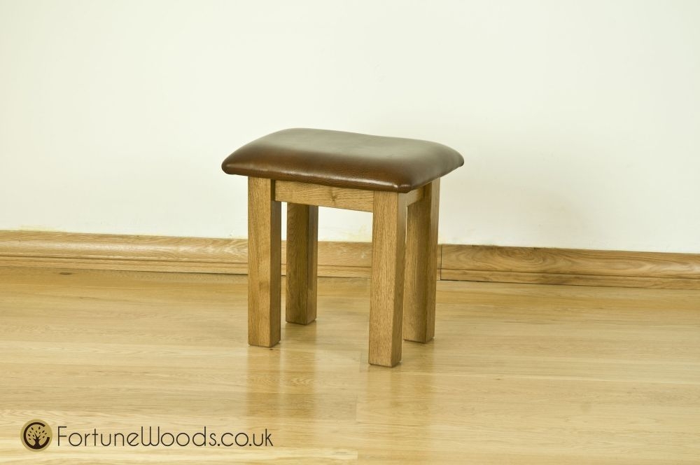 Product photograph of Lyon Oak Dressing Stool from Choice Furniture Superstore.