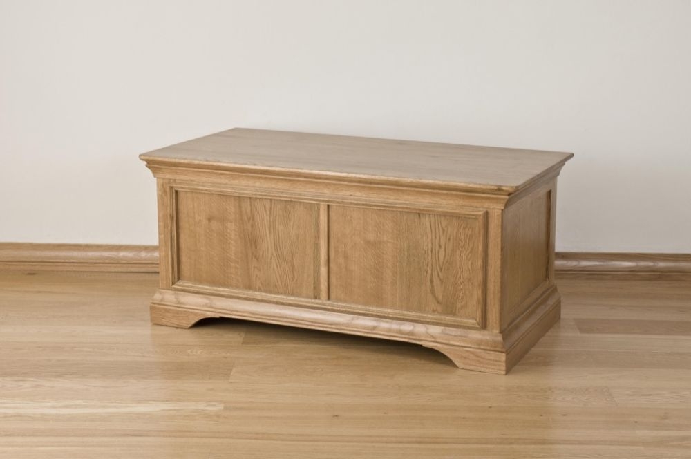 Product photograph of Lyon Oak Blanket Box from Choice Furniture Superstore.