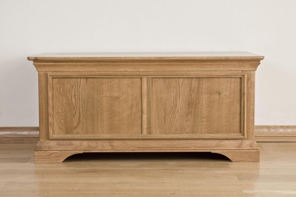 Product photograph of Lyon Oak Blanket Box from Choice Furniture Superstore.