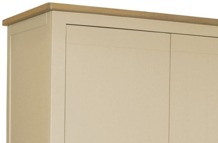 Product photograph of Harmony Cobblestone Painted 2 Door 1 Drawer Wardrobe from Choice Furniture Superstore.