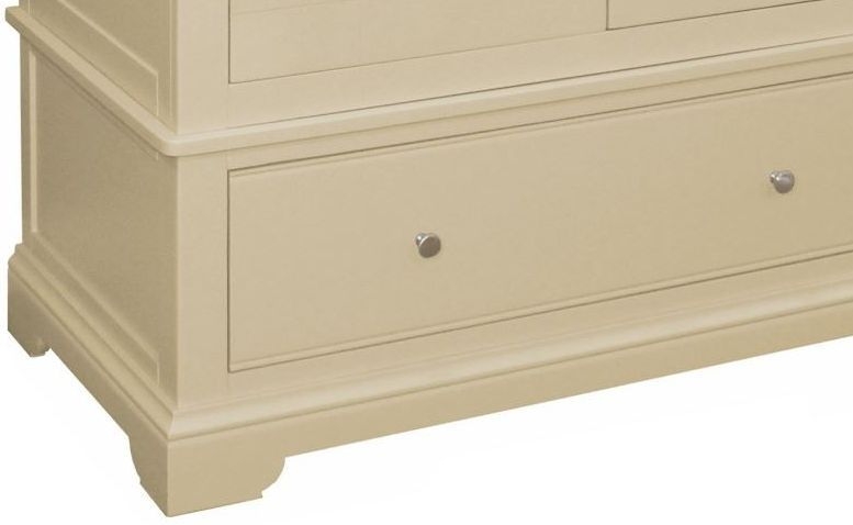 Product photograph of Harmony Cobblestone Painted 2 Door 1 Drawer Wardrobe from Choice Furniture Superstore.
