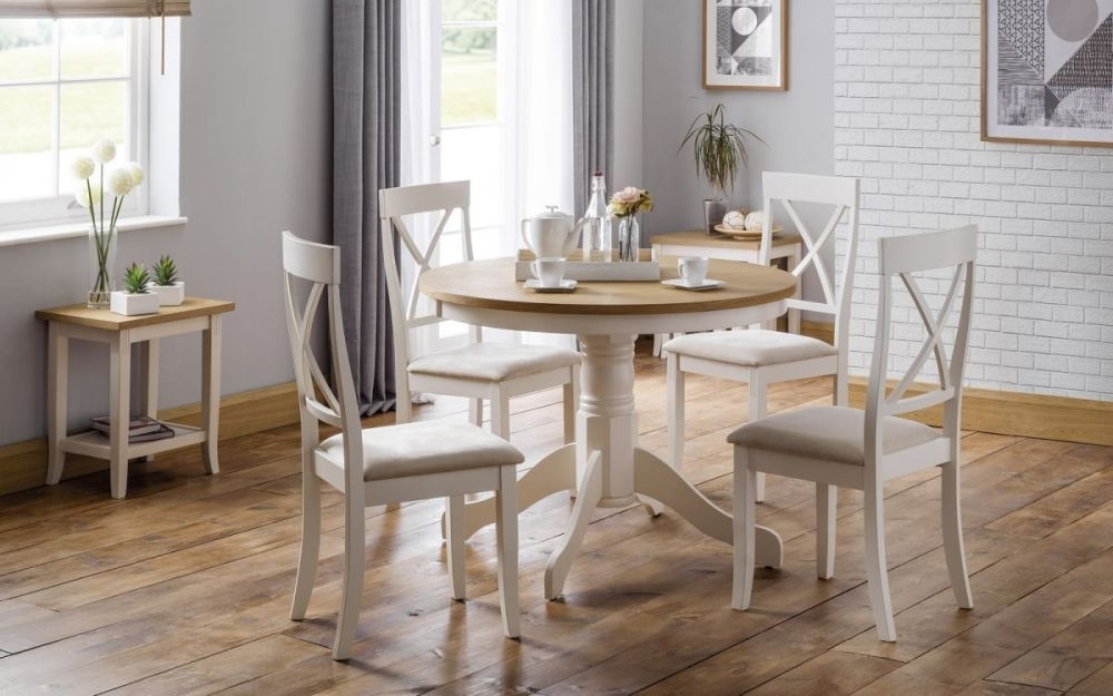 Davenport Ivory Lacquered Round Dining Table - 2 Seater