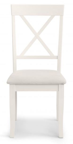Product photograph of Davenport Ivory Painted Dining Chair Sold In Pairs from Choice Furniture Superstore.