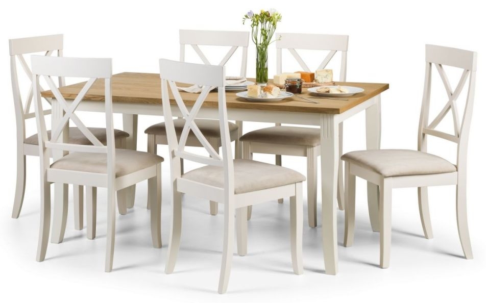 Product photograph of Davenport Ivory Painted Dining Chair Sold In Pairs from Choice Furniture Superstore.