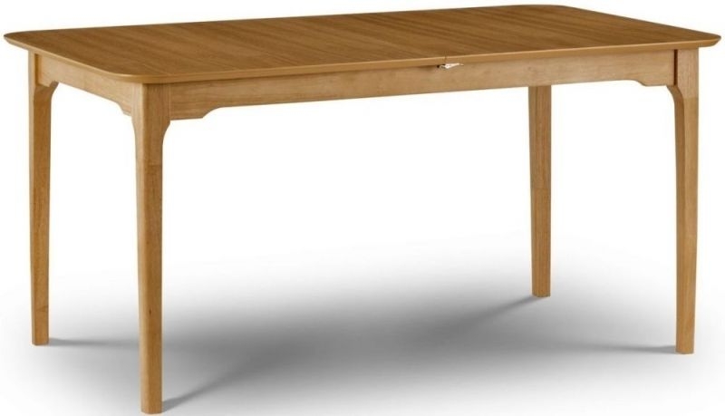 Product photograph of Ibsen Light Oak Lacquered 6 Seater Extending Dining Table from Choice Furniture Superstore.