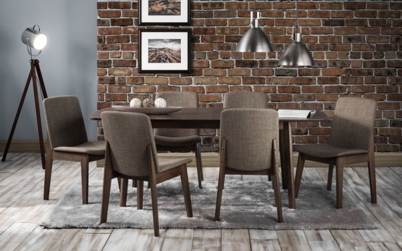 Product photograph of Kensington Walnut 6-8 Seater Extending Dining Table from Choice Furniture Superstore.