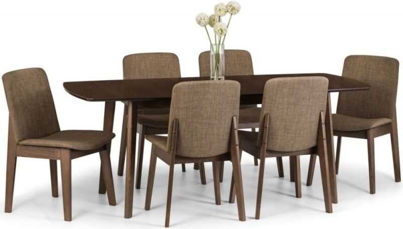 Product photograph of Kensington Walnut 6-8 Seater Extending Dining Table from Choice Furniture Superstore.