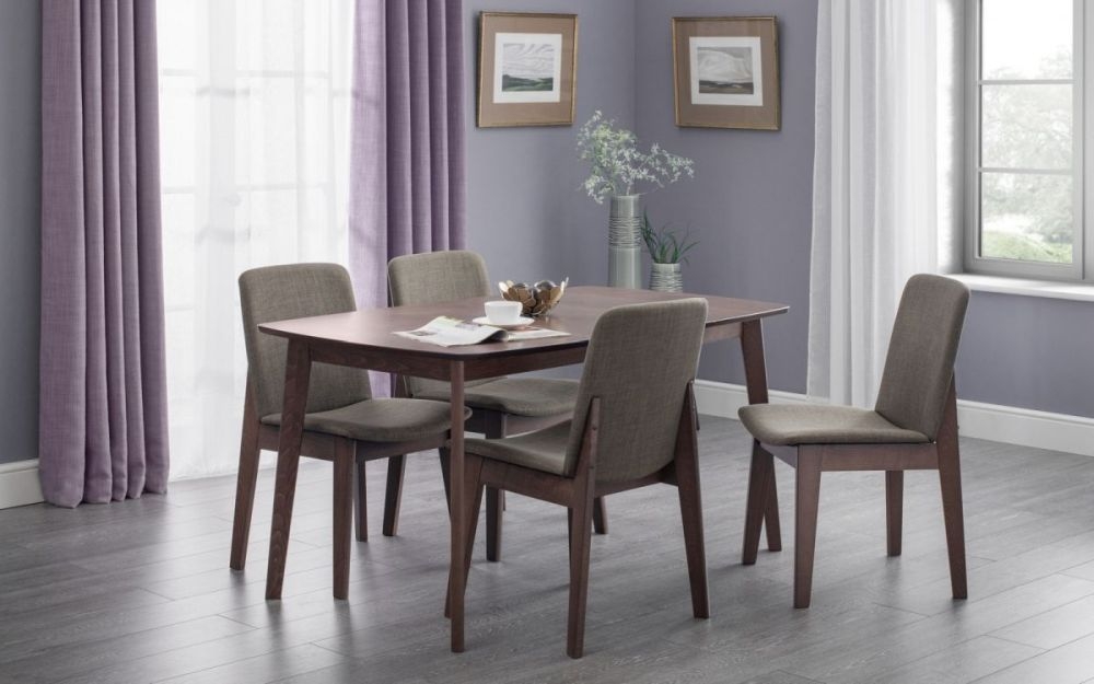 Product photograph of Kensington Walnut Dining Chair Sold In Pairs from Choice Furniture Superstore.