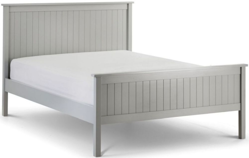 Product photograph of Maine Dove Grey Pine Bed - Comes In Single Double And King Size from Choice Furniture Superstore.