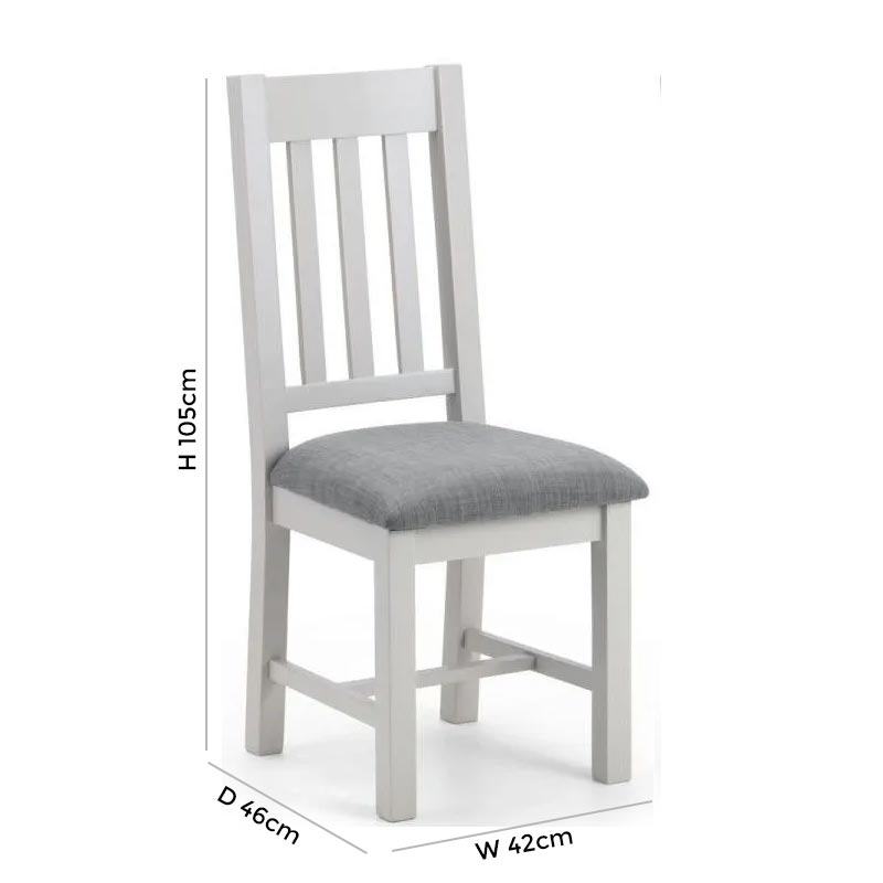 Product photograph of Richmond Elephant Grey Dining Chair Sold In Pairs from Choice Furniture Superstore.