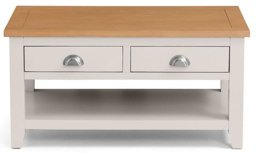 Product photograph of Richmond Grey 2 Drawer Coffee Table from Choice Furniture Superstore.