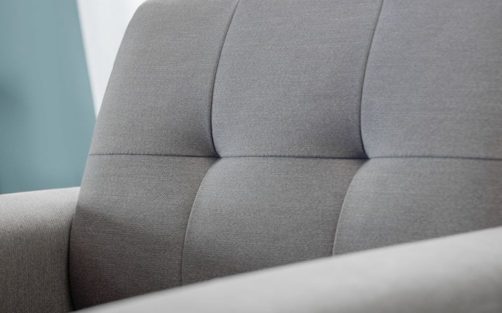 Product photograph of Monza Grey Linen Fabric 2 Seater Sofa from Choice Furniture Superstore.