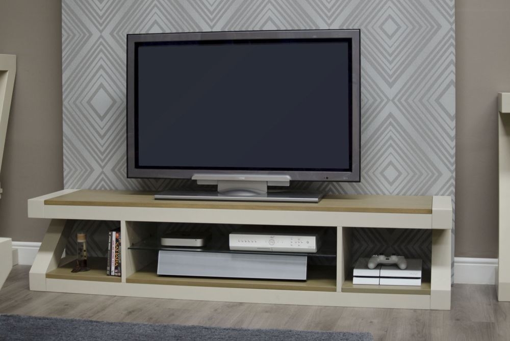 Product photograph of Ziggy Painted Large Plasma Tv Cabinet from Choice Furniture Superstore.