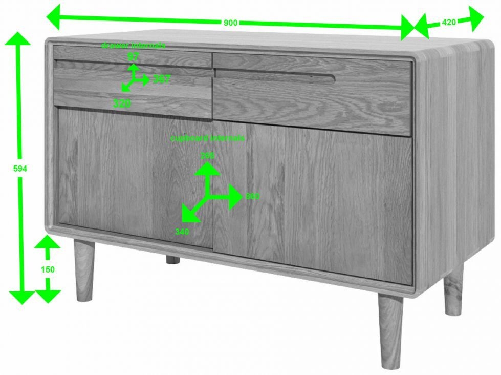Product photograph of Homestyle Gb Scandic Oak Small Cabinet from Choice Furniture Superstore.