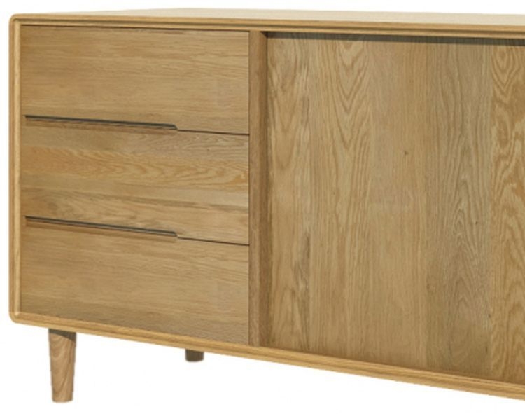 Product photograph of Homestyle Gb Scandic Oak Extra Large Sideboard from Choice Furniture Superstore.