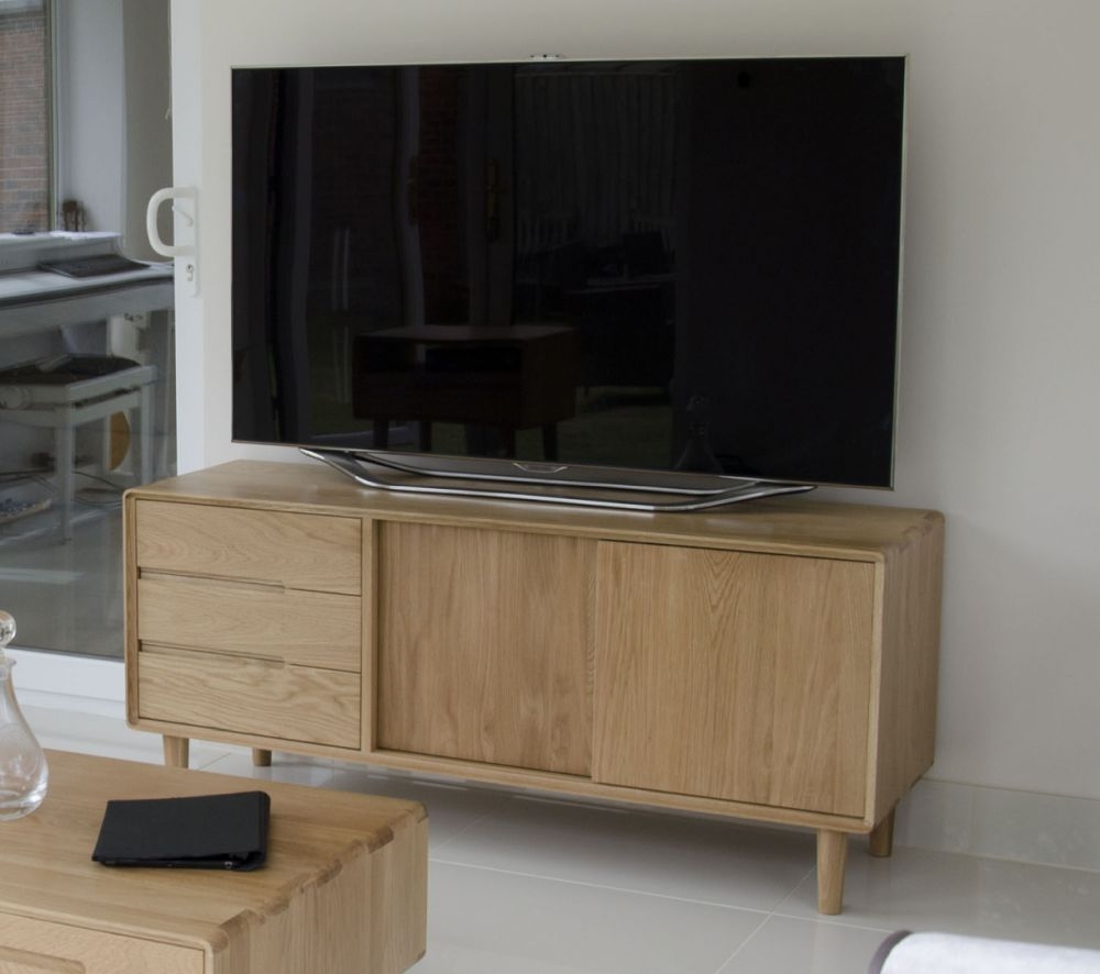 Product photograph of Homestyle Gb Scandic Oak Extra Large Sideboard from Choice Furniture Superstore.