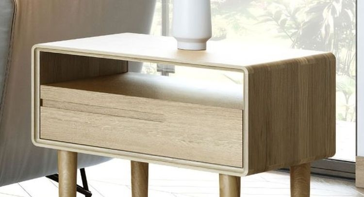 Product photograph of Homestyle Gb Scandic Oak Lamp Table from Choice Furniture Superstore.