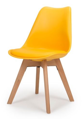 Product photograph of 4 X Urban Yellow Dining Chair from Choice Furniture Superstore.