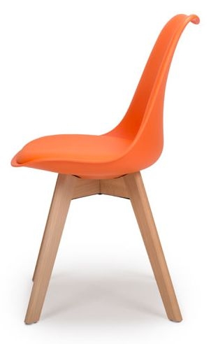 Product photograph of 4 X Urban Orange Dining Chair from Choice Furniture Superstore.