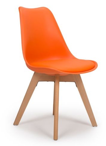 Product photograph of 4 X Urban Orange Dining Chair from Choice Furniture Superstore.